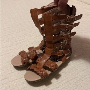 Chic Brown Gladiator Sandals for Kids